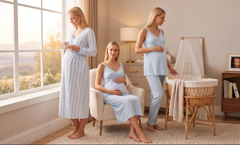 4-Piece Maternity & Feeding-Friendly Sets