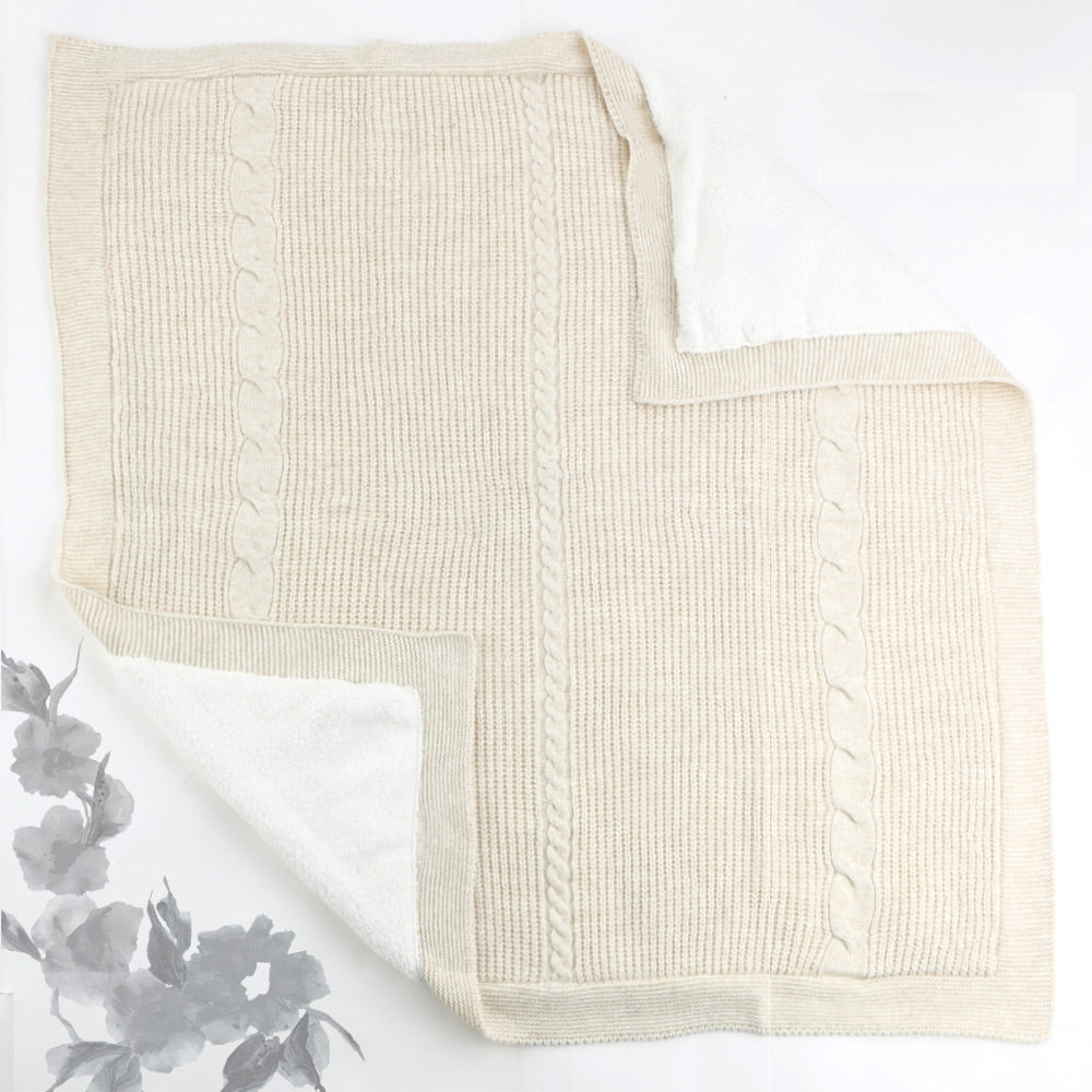 Elegant Themed Baby Blanket Coffee - S001.4152