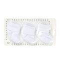 3-Pack Stripe Baby Socks White (0-6 Months) - 001.6100