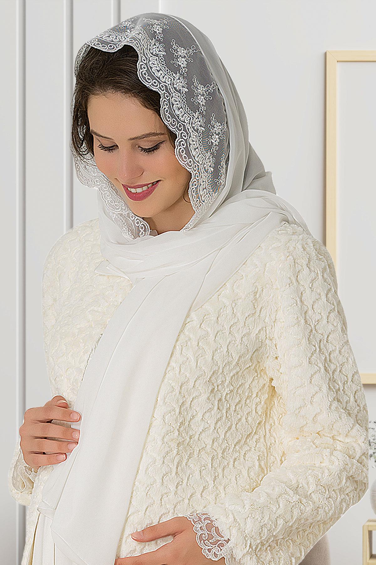 Ecru Scarf - C0021