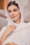 Ecru Chiffon Scarf - C0024