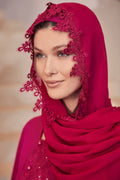 Fuchsia Chiffon Scarf - C0026