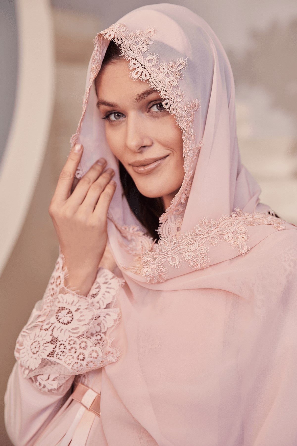 Powder Chiffon Scarf - C0028
