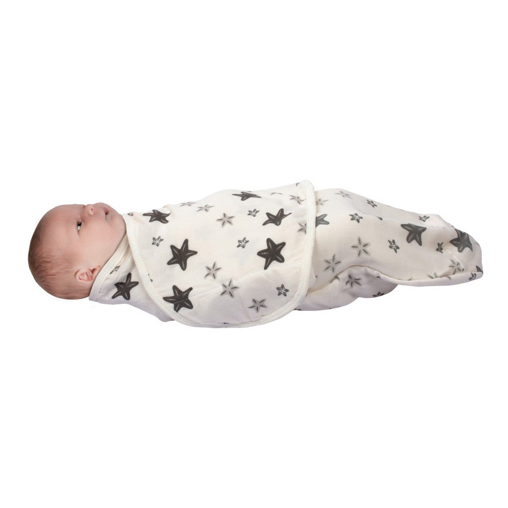 Star Organic Baby Swaddle Ecru - S012.306