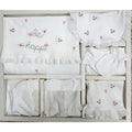 Flowery Themed 10-Piece Newborn Welcome Set Baby Girls Ecru (0-3 Months) - G024.6633