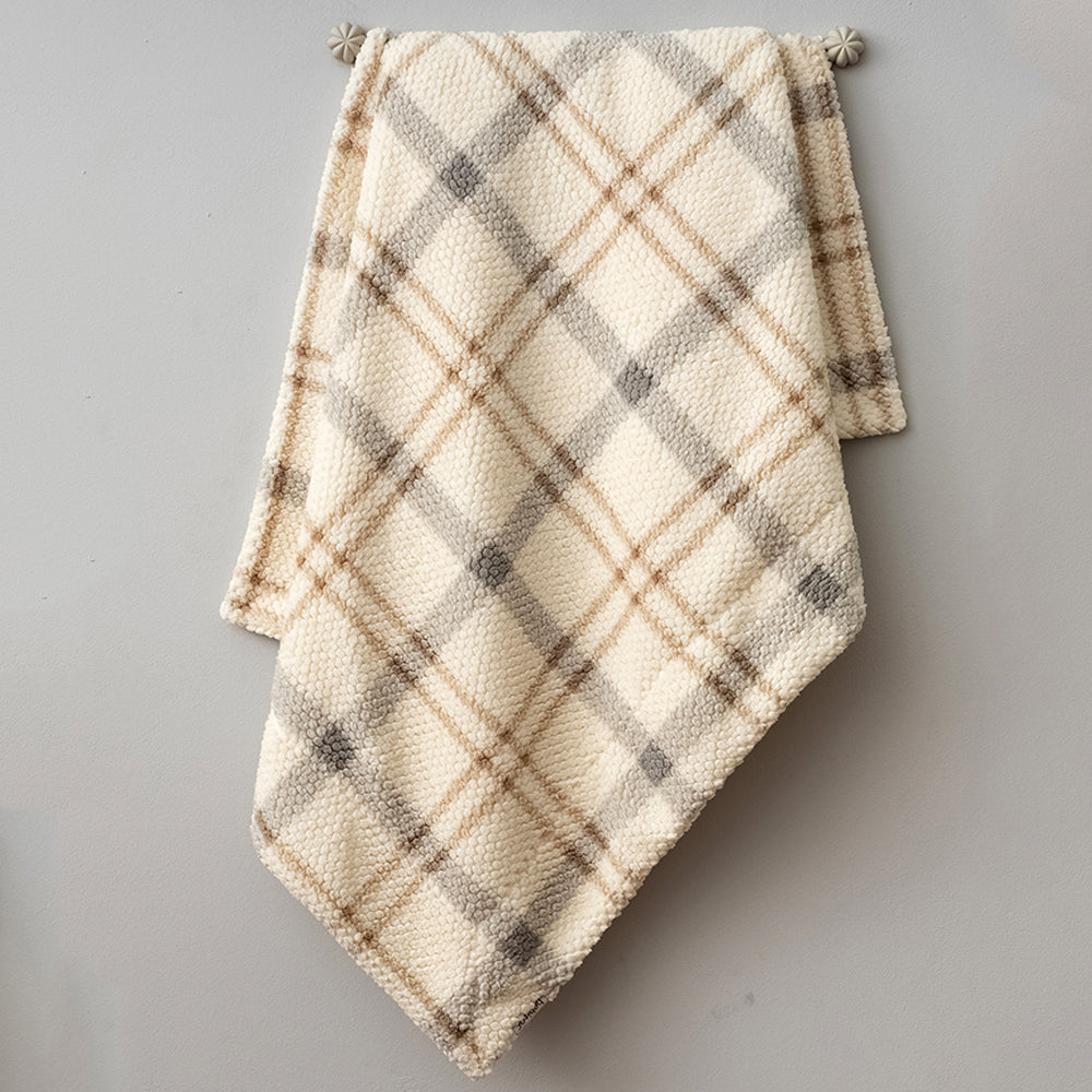 Plaid Themed Baby Blanket Coffee - B047.95270.07