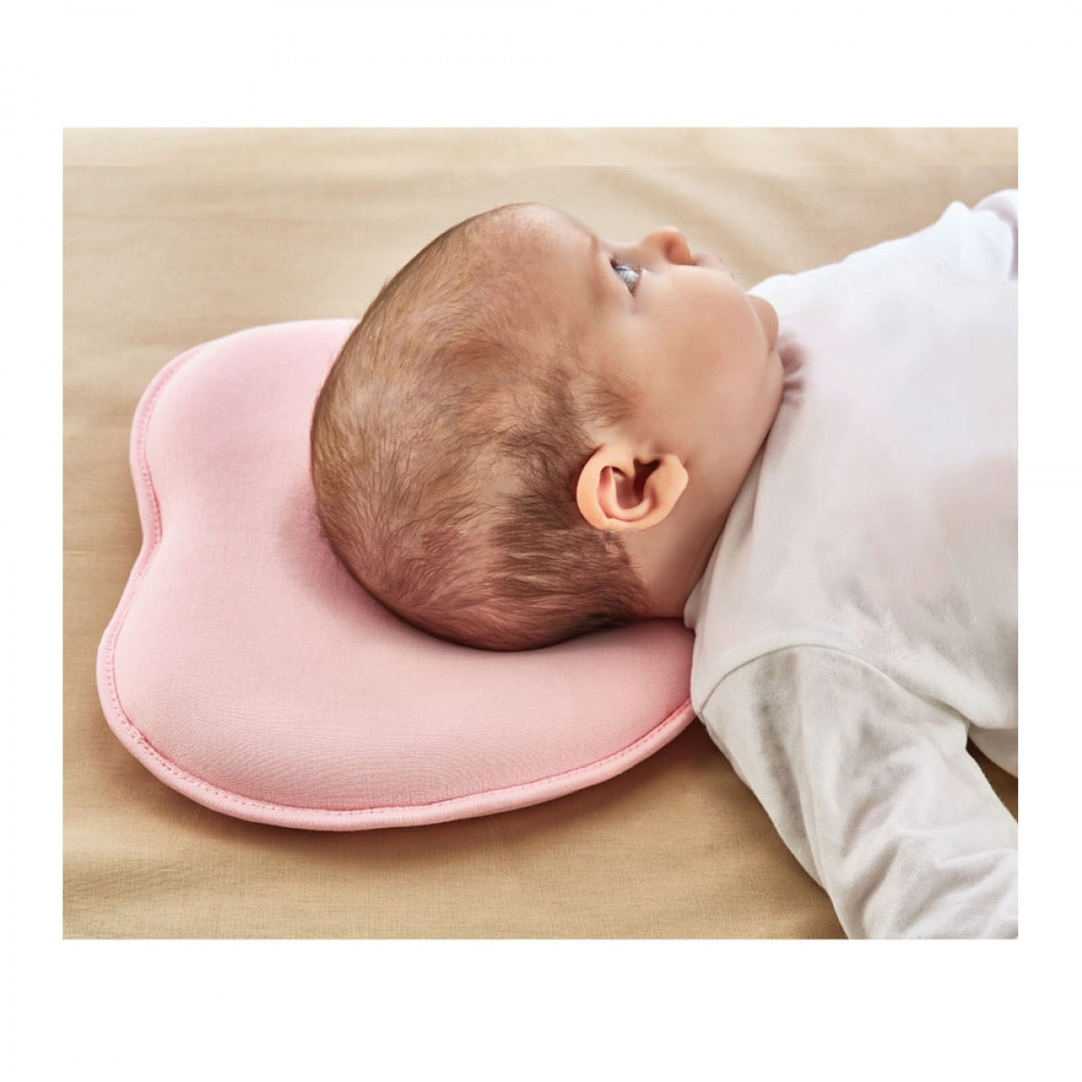 Flat Head Baby Pillow Ecru - BJ068.415