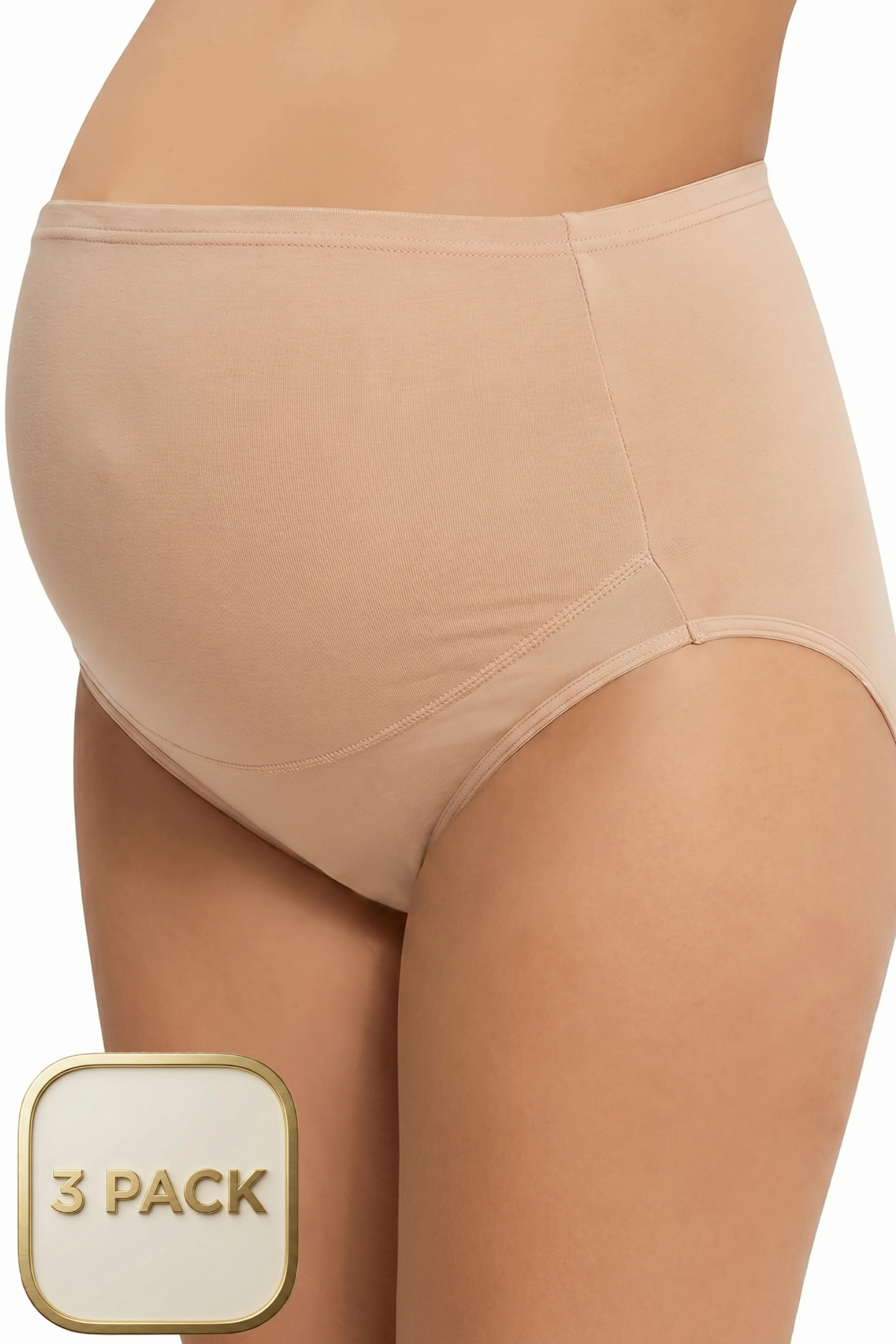 3-Pack Cotton Maternity Panties Skin - 1003