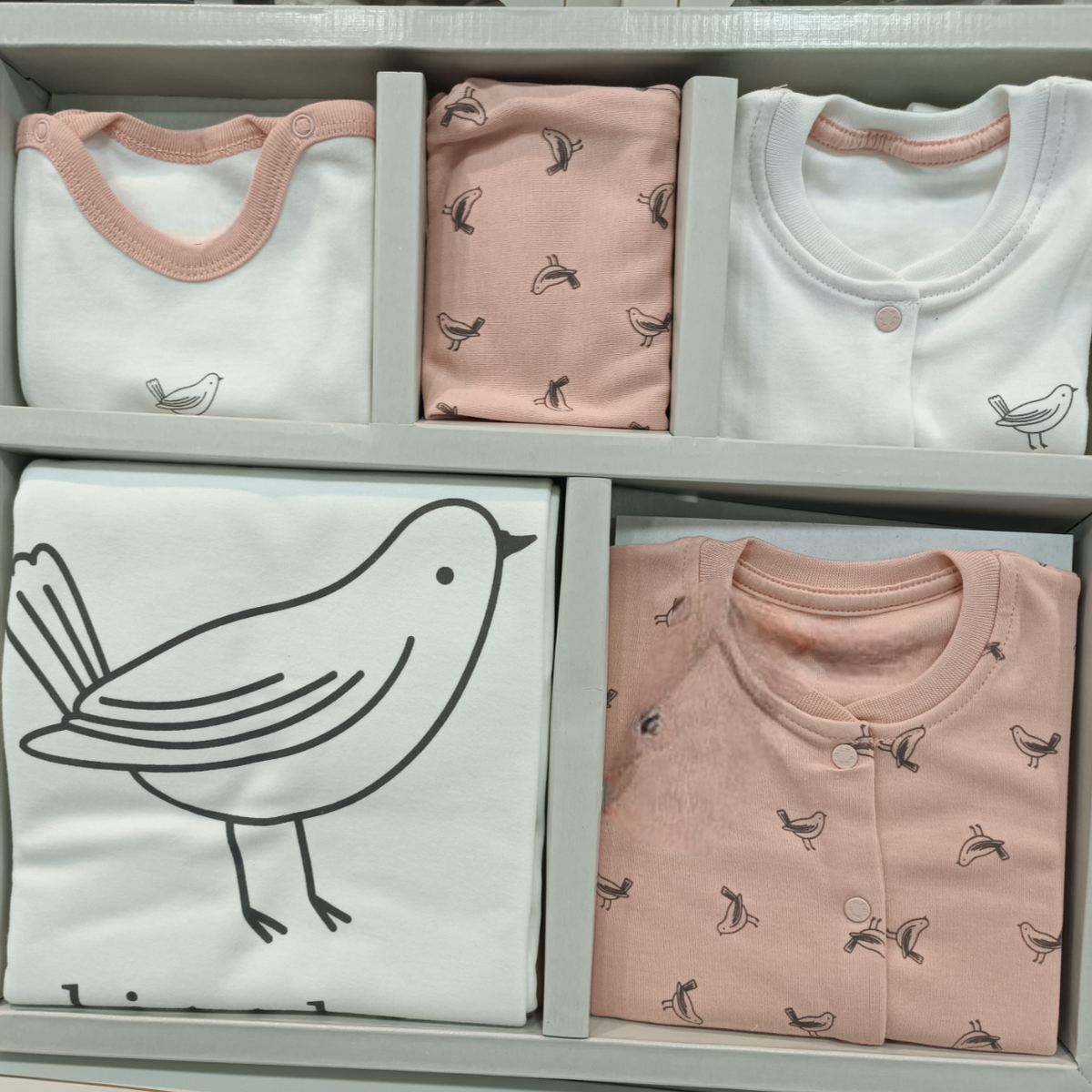 Bird Themed 10-Piece Newborn Welcome Set Baby Salmon (0-3 Months) - A020.10328