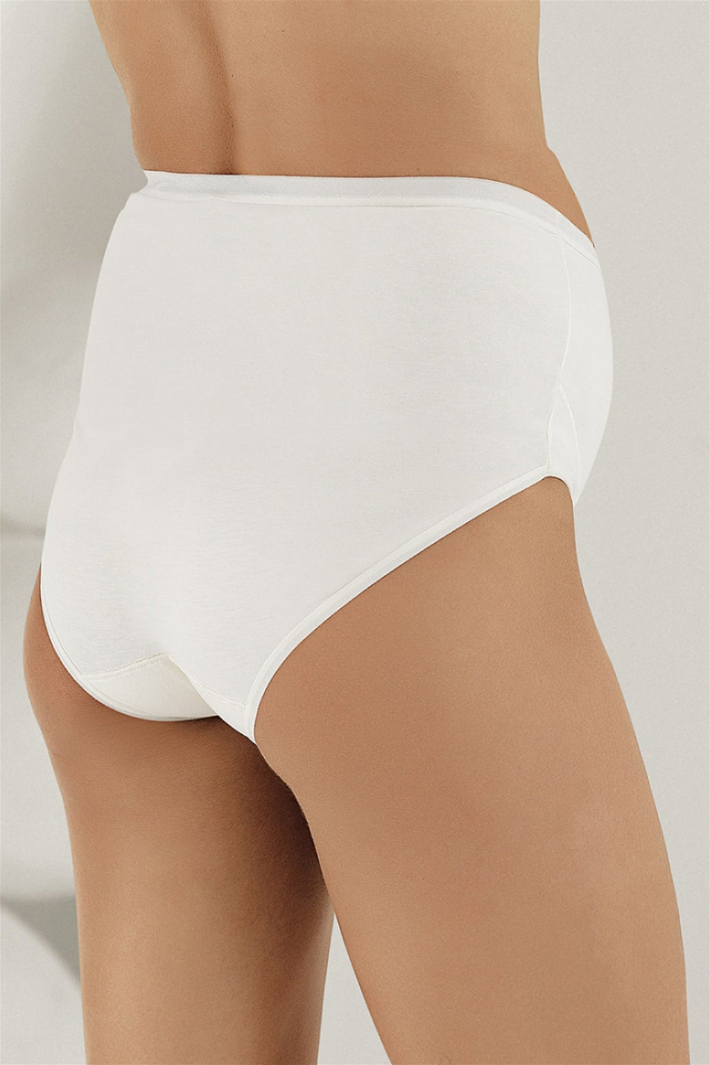 3-Pack Over-Bump Full Coverage Cotton Maternity Panties & Briefs Bump Support Panel White-Black-Ecru - 142