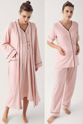 Double Breastfeeding 4-Piece Maternity Feeding-Friendly Set Pink - S406209