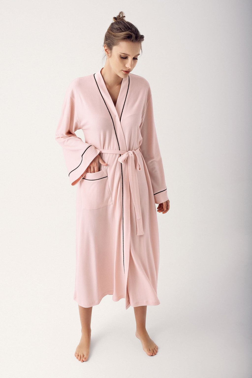 Double Breastfeeding 4-Piece Maternity Feeding-Friendly Set Pink - S406209