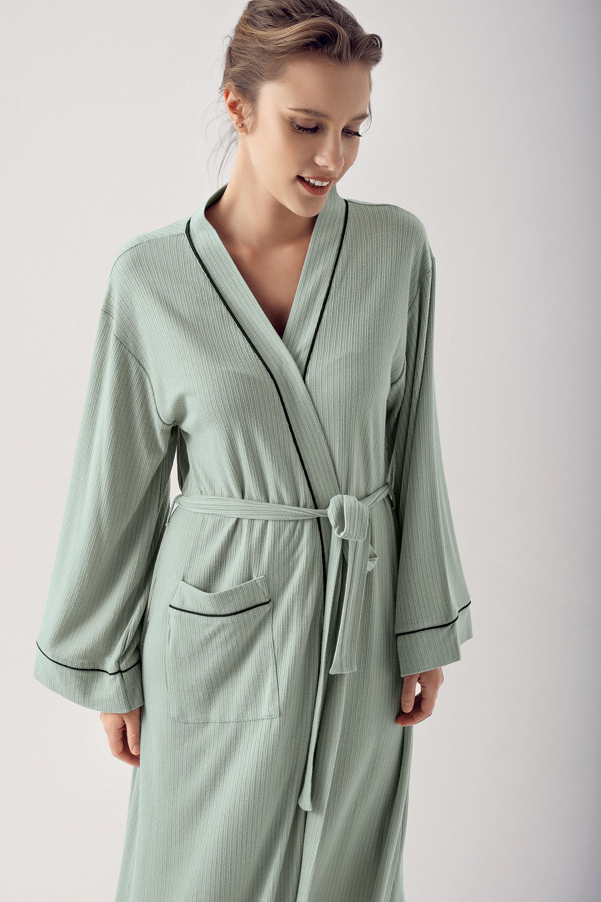 Double Breastfeeding 4-Piece Maternity Feeding-Friendly Set Green - S406209