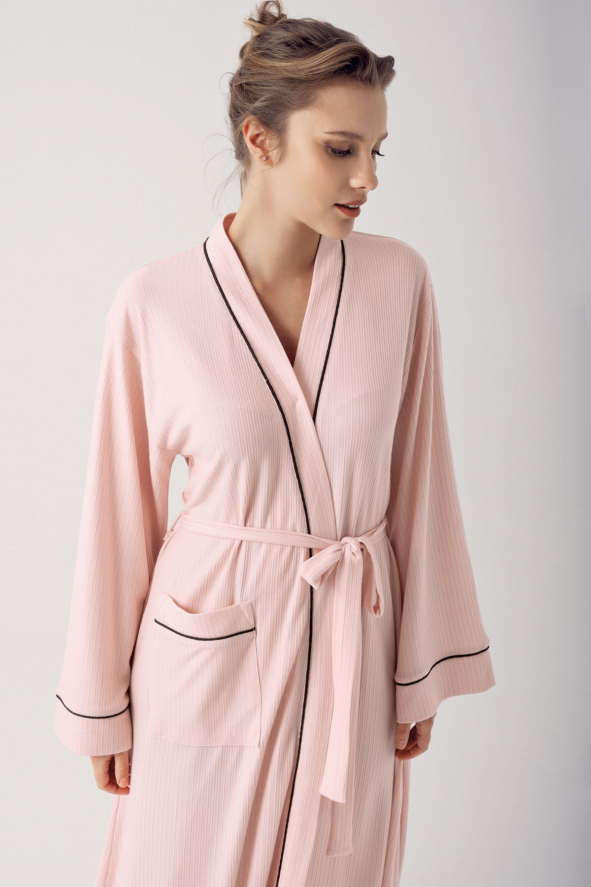 Double Breastfeeding 4-Piece Maternity Feeding-Friendly Set Pink - S406209