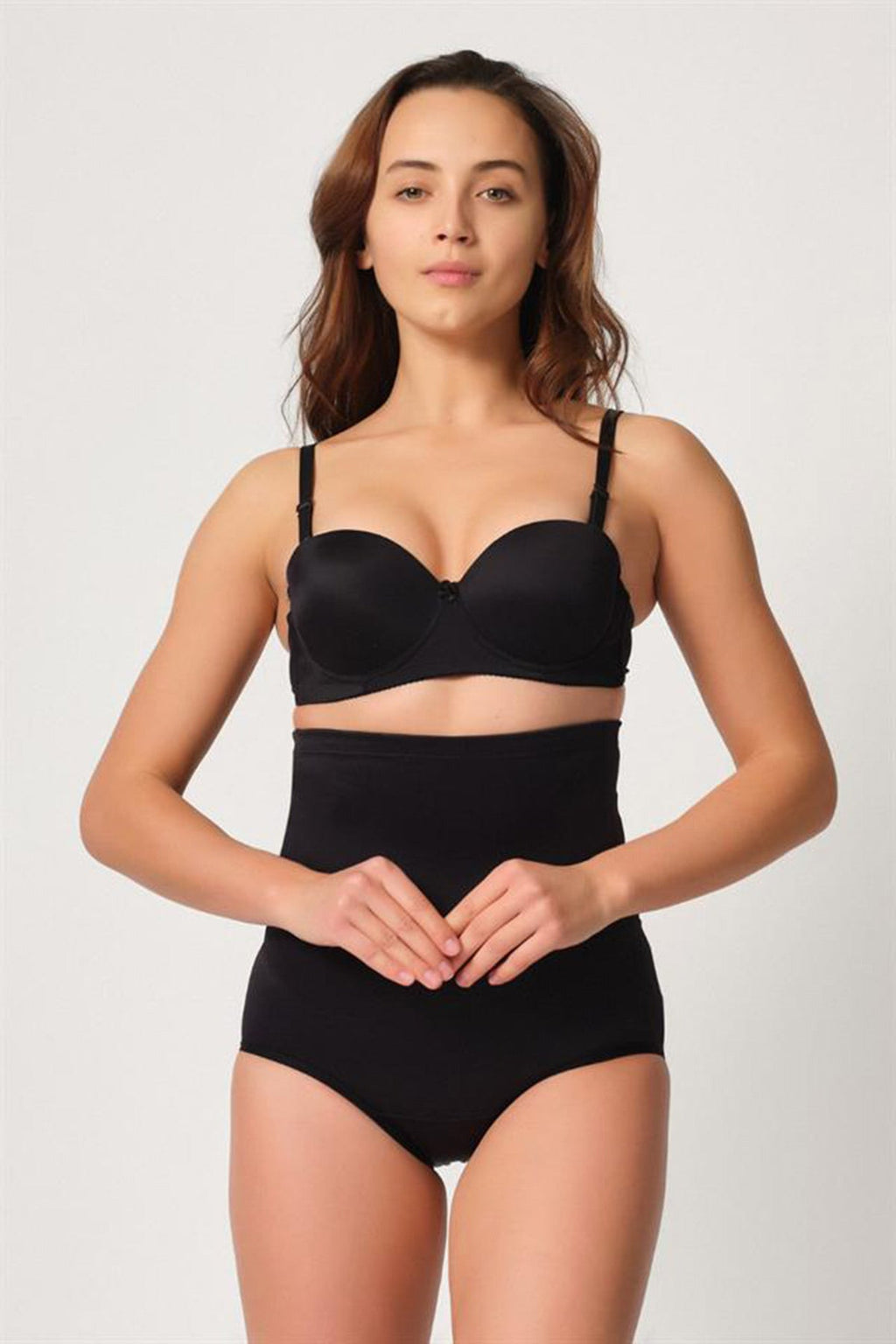 High-Waisted Pop-Up Brief New Mom Shaping Corset Black - 2005