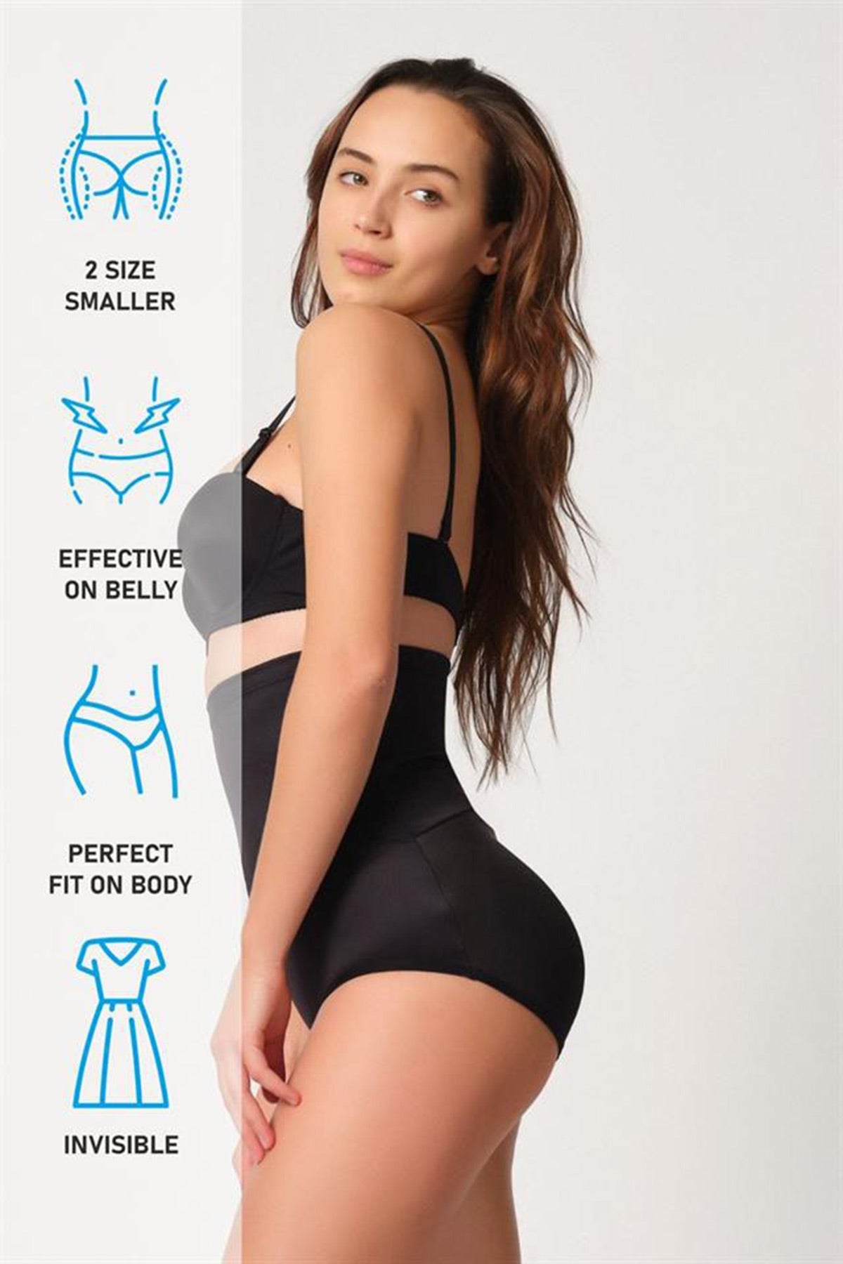 High-Waisted Pop-Up Brief New Mom Shaping Corset Black - 2005