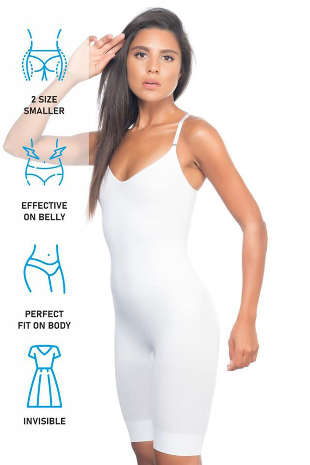 Seamless Boxer New Mom Shaping Corset White - 2011