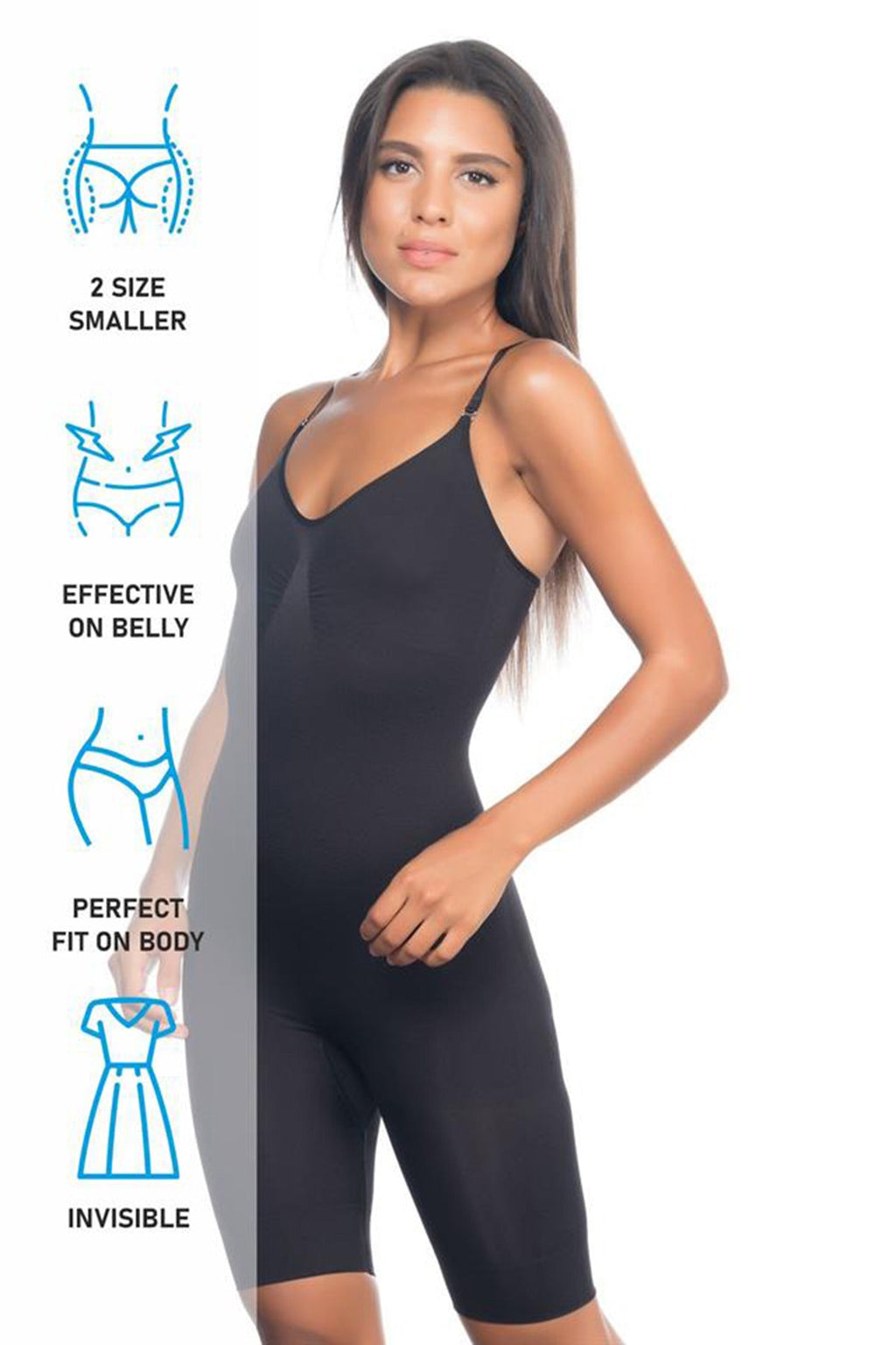 Seamless Boxer New Mom Shaping Corset Black - 2011