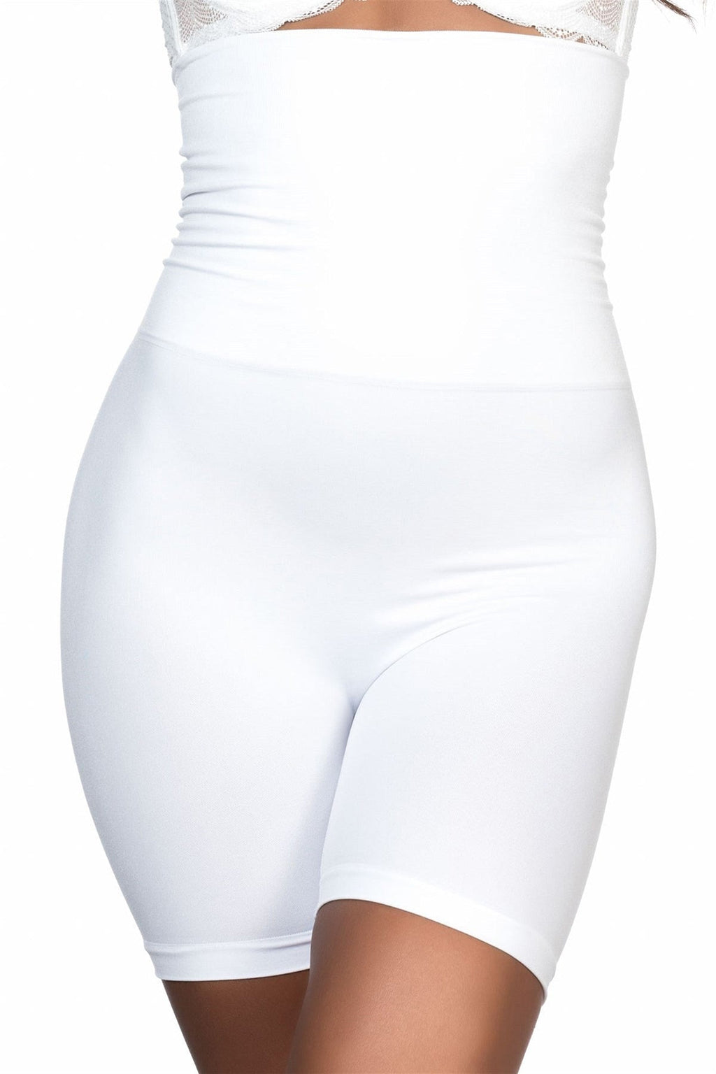 Seamless High Waist Double Boxer New Mom Shaping Corset White - 2014