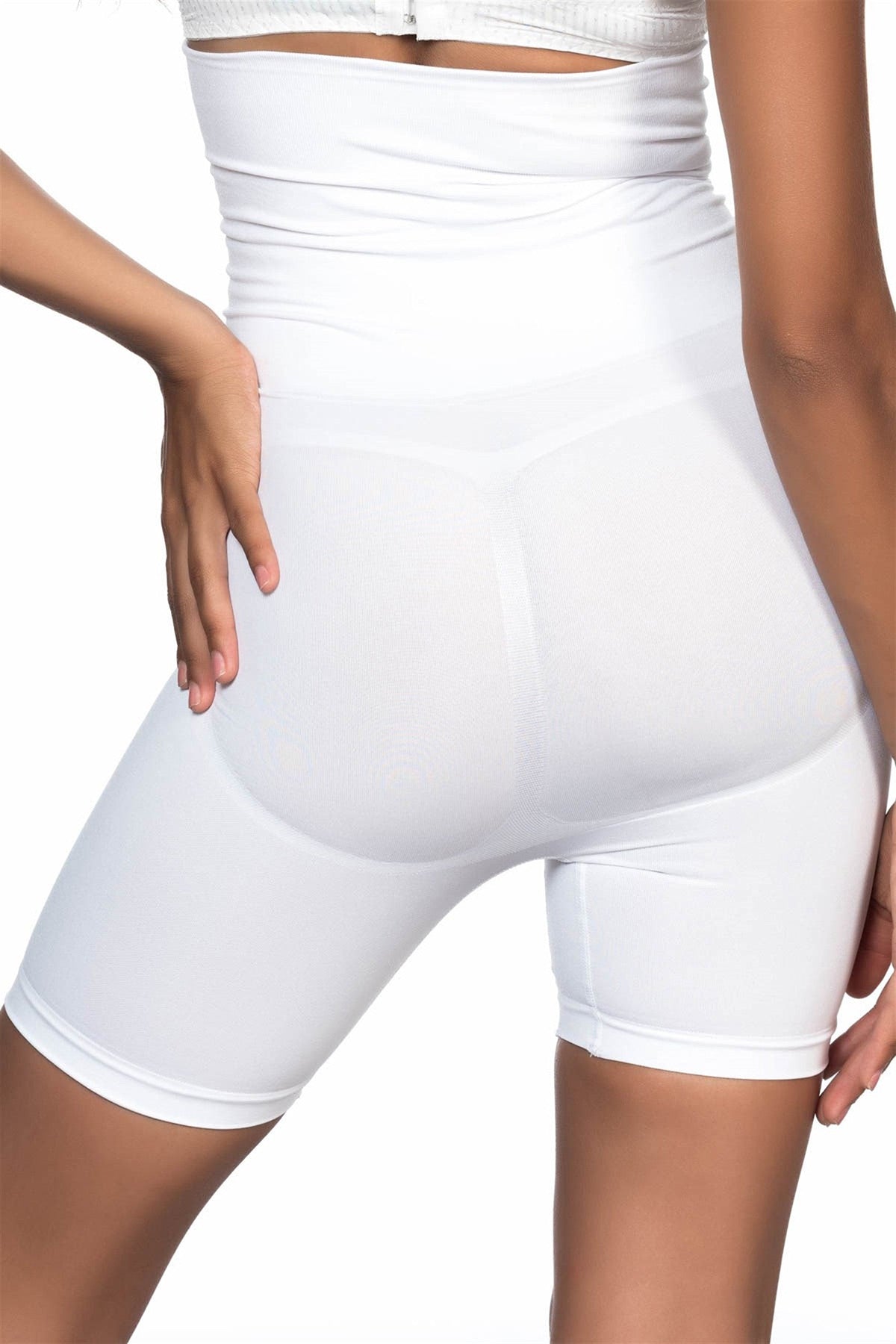 Seamless High Waist Double Boxer New Mom Shaping Corset White - 2014