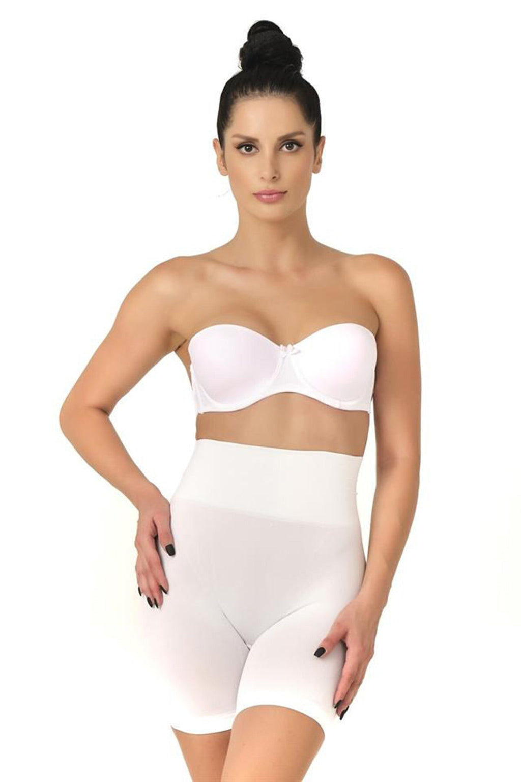 Low-Waisted Double Pants New Mom Shaping Corset White - 2017