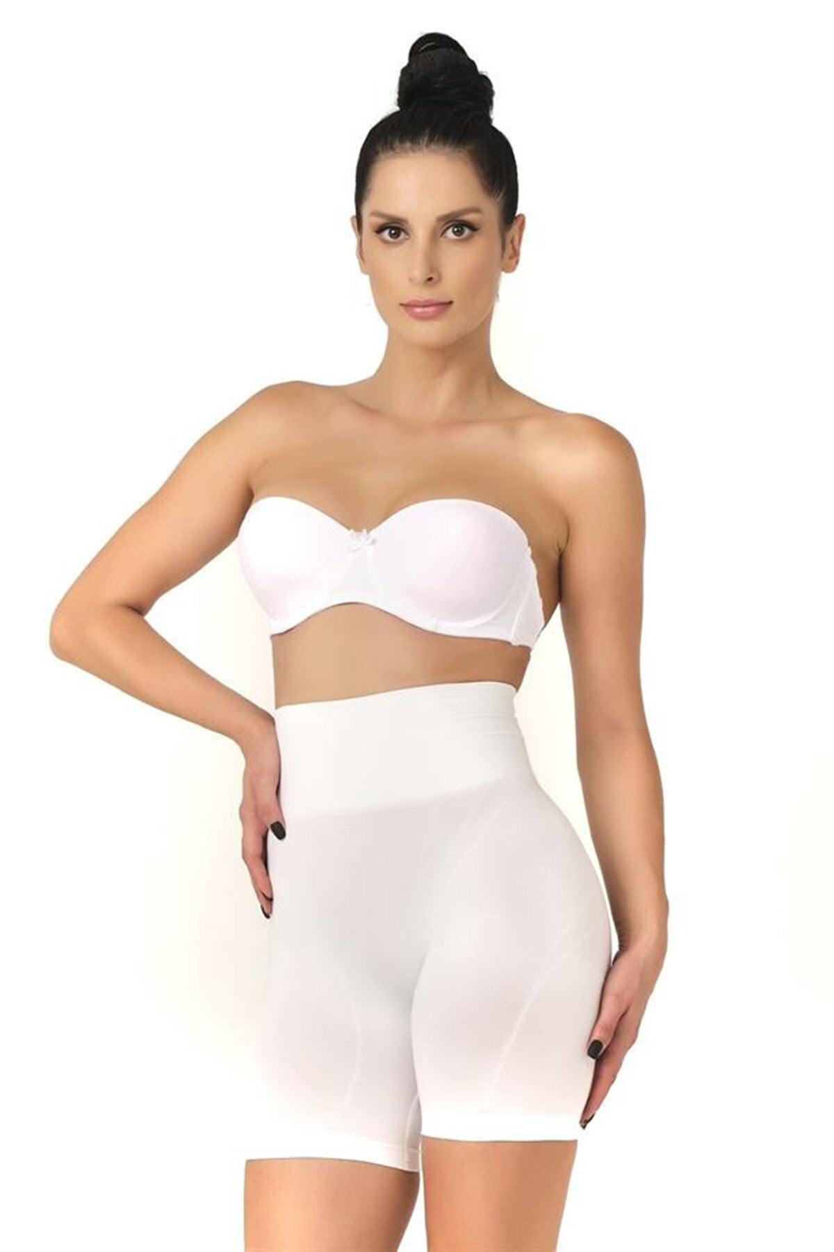 Low-Waisted Double Pants New Mom Shaping Corset White - 2017