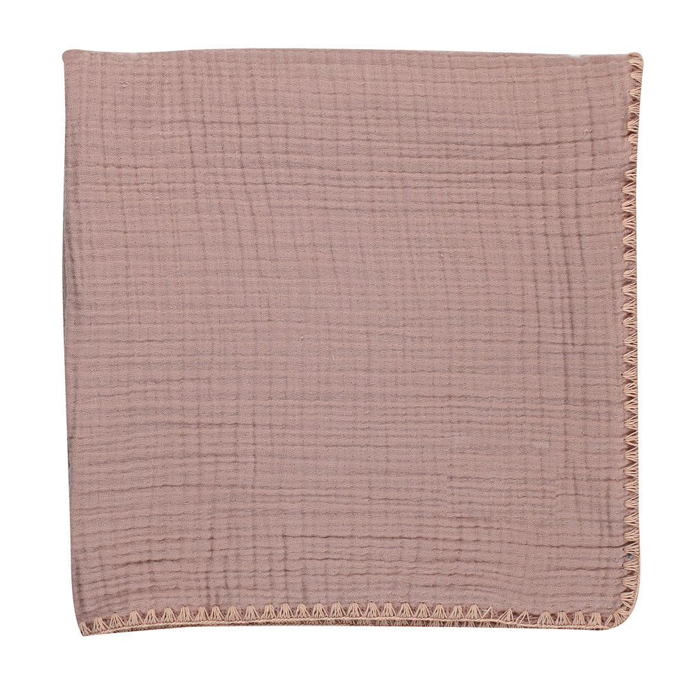 Muslin Quadruple Fabric Baby Blanket Dried Rose - BV236.1344