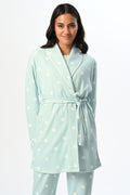 Polka Dot 3-Piece Maternity Feeding-Friendly Pajama & Robe Set - N24351