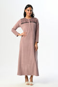 Flowery Lace Maternity Feeding-Friendly Nightgown - N24405