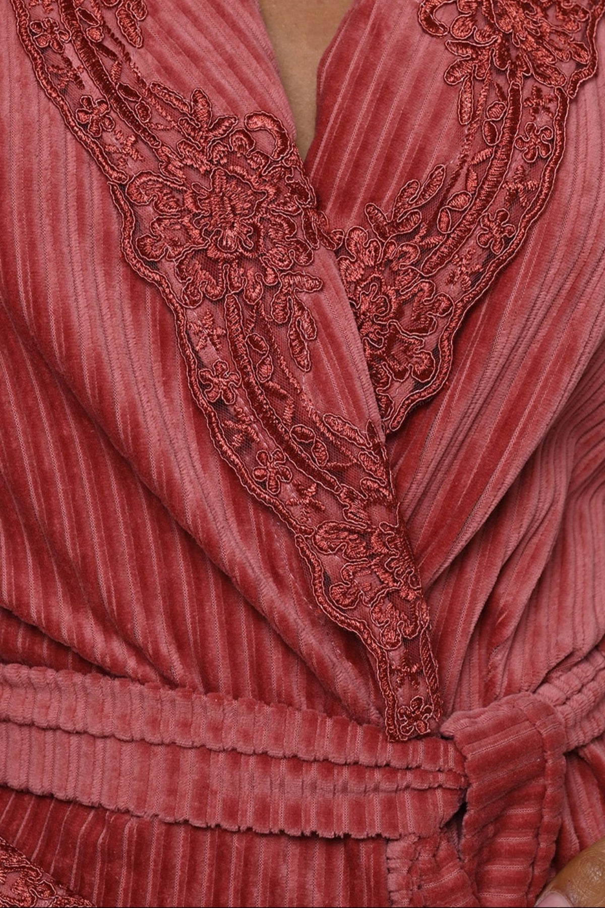 Lacy Edges Maternity Robe Tile - N24602