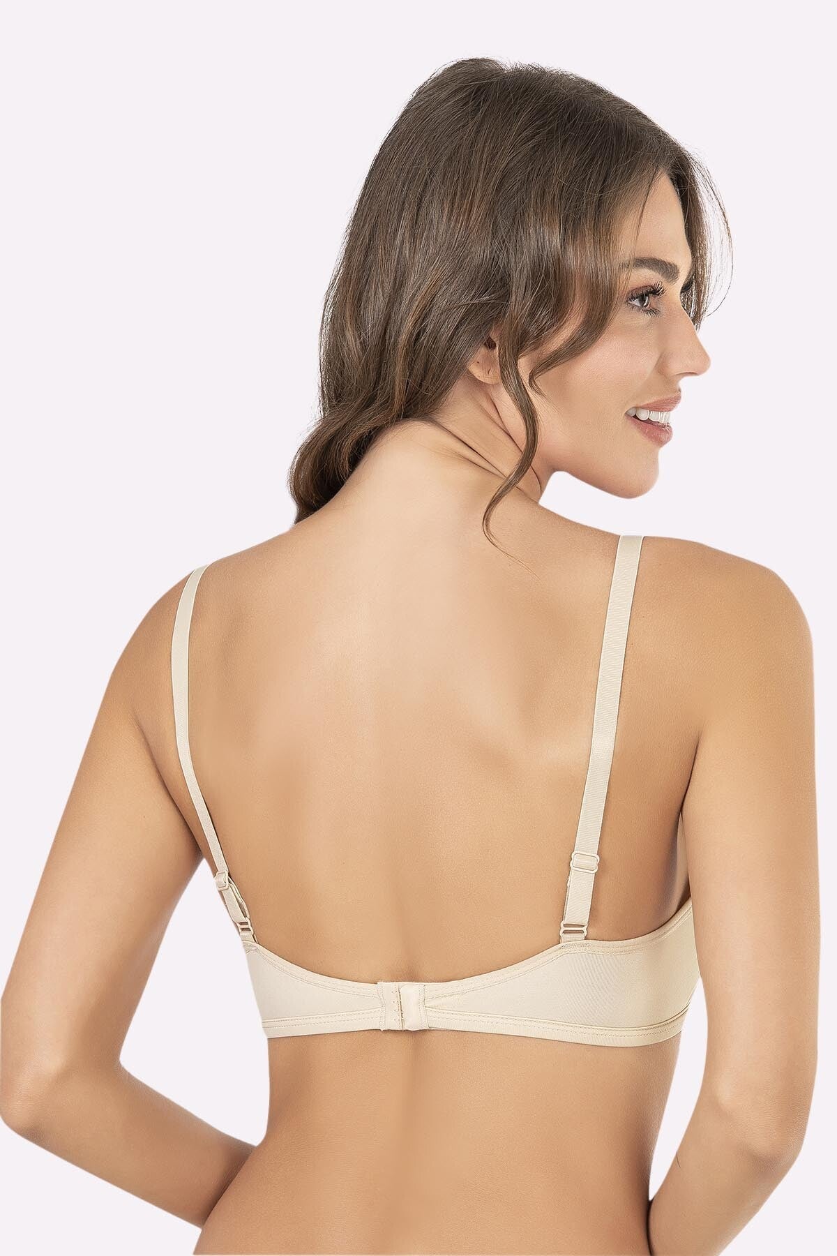 Evil Eye Charm Underwired Padded Contour Cup Nursing Bra Luxury Everyday Look Skin - 3628