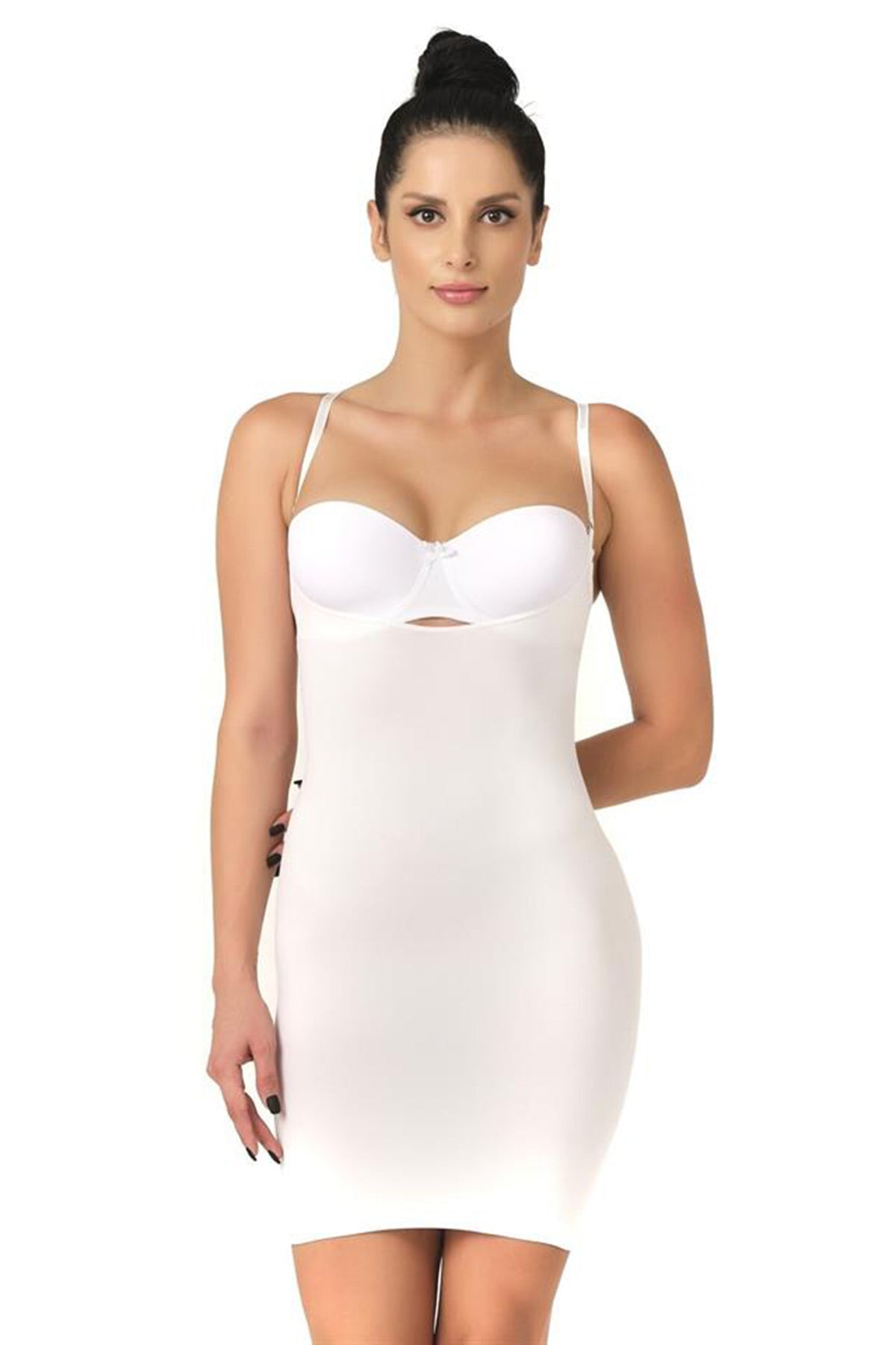 Seamless New Mom Shaping Corset Dress White - 5060