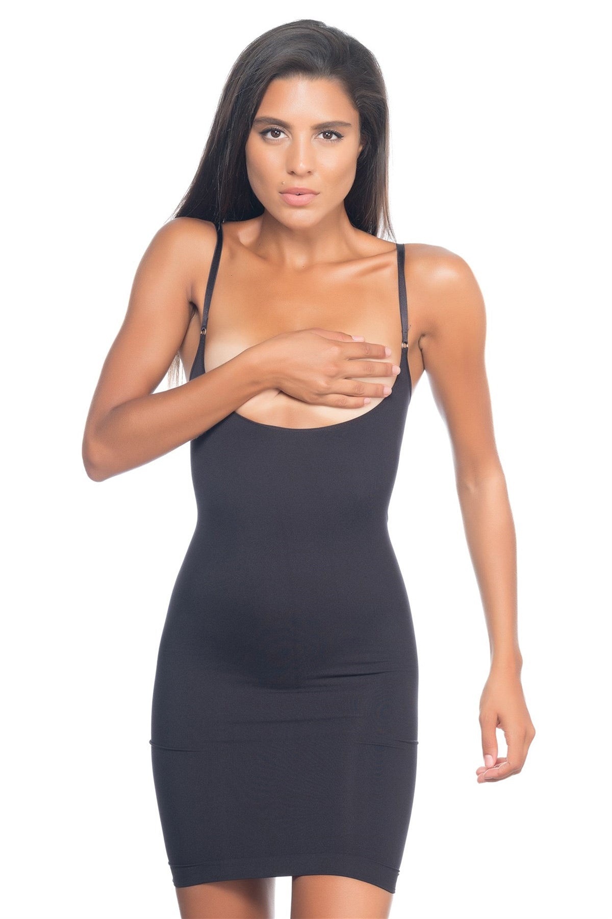 Seamless New Mom Shaping Corset Dress Black - 5060