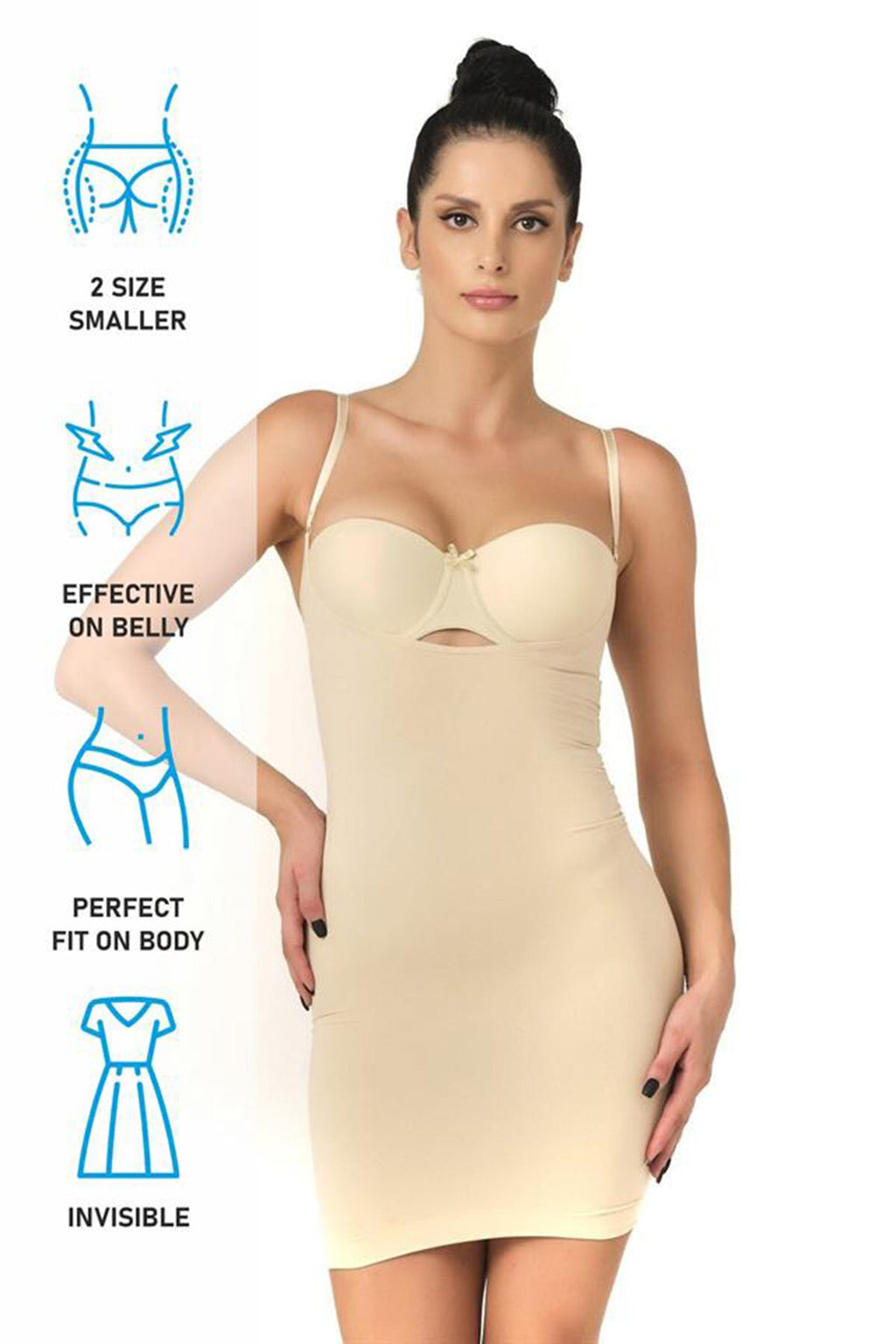 Seamless New Mom Shaping Corset Dress Skin - 5060