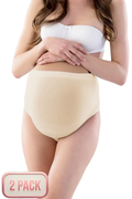 2-Pack Seamless Shaping Maternity Panties & Briefs Wire-Free Belly Support Skin - 5210