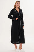 Bias Maternity Robe Black - C6309