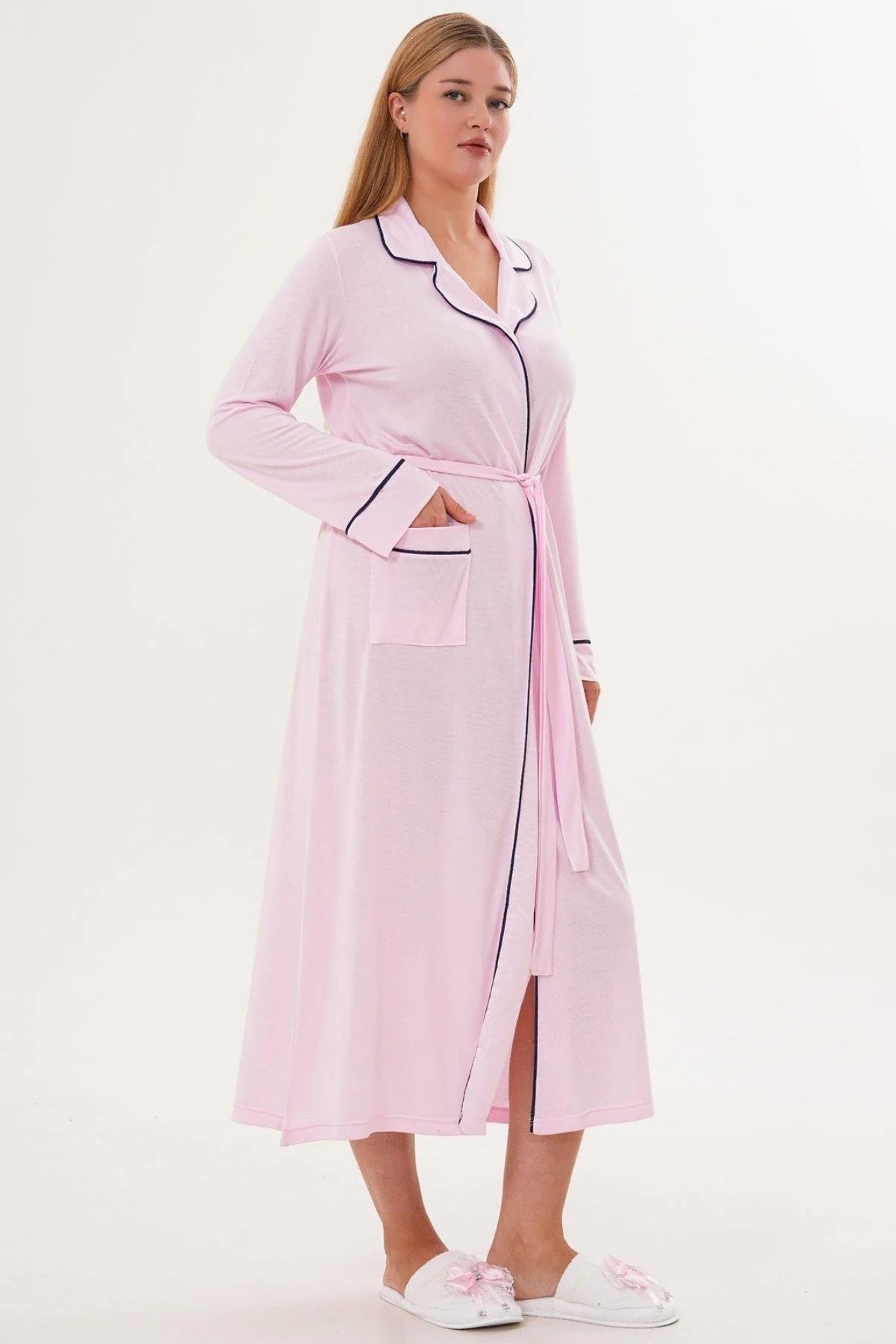Bias Maternity Robe Pink - C6309