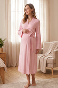 Basic Soft Maternity Robe Pink - T8017