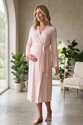 Basic Soft Maternity Robe Powder - T8017
