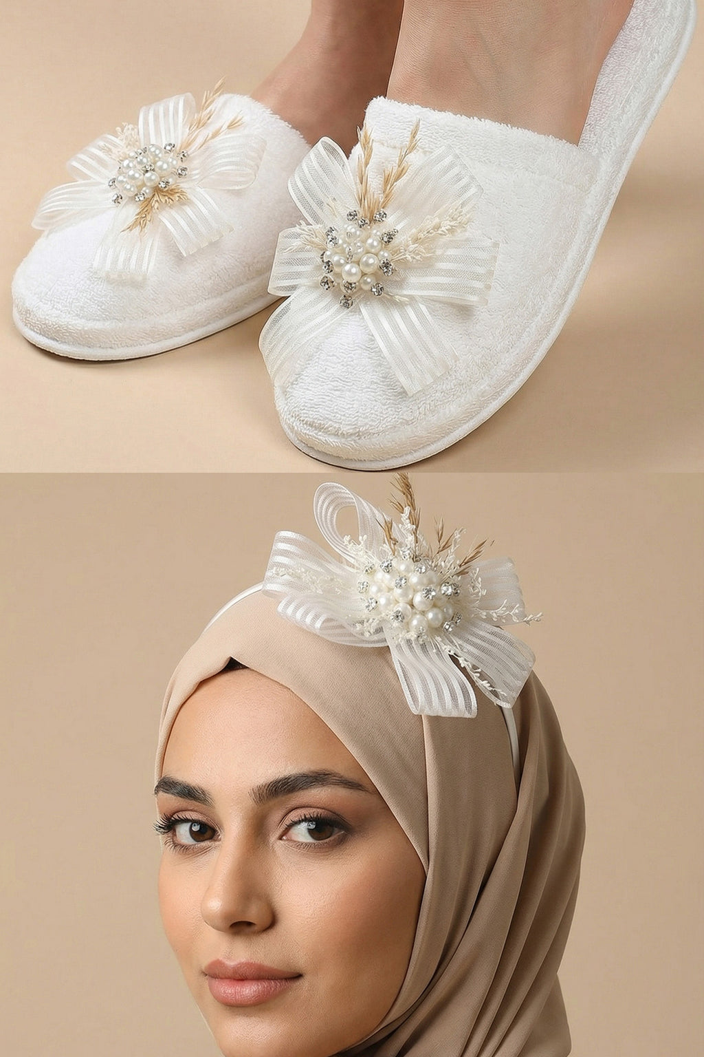 مجموعة Cheat Blossom Maternity Mom' s Crown & Slippers - 919505
