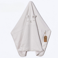Sleeping Bear Hooded Baby Blanket Grey - AB204.20562.5