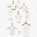 Koala & Moon Embroidery Cotton 10-Piece Newborn Welcome Set Baby Ecru (0-3 Months) - B047.10131.03