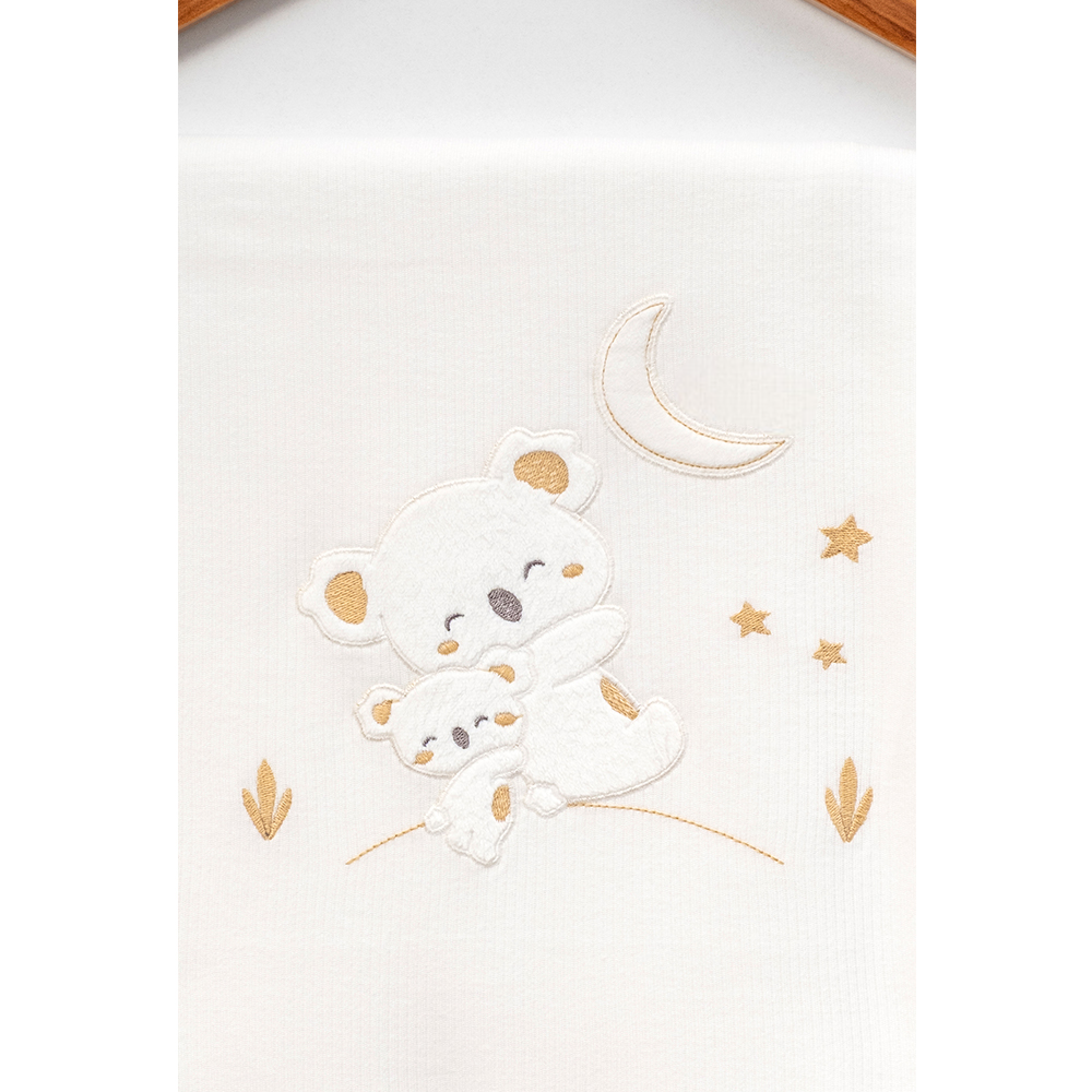 Koala & Moon Embroidery Cotton 10-Piece Newborn Welcome Set Baby Ecru (0-3 Months) - B047.10131.03