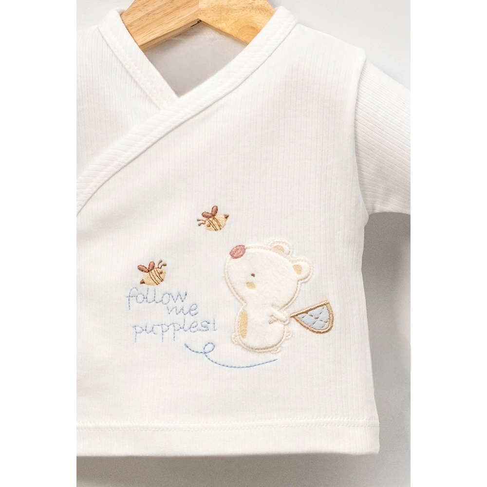 Giraffe & Bear Themed Cotton 10-Piece Newborn Welcome Set Baby Boy Blue (0-3 Months) - B047.10136.01