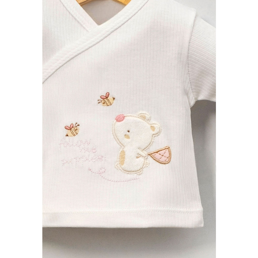 Giraffe & Bear Themed Cotton 10-Piece Newborn Welcome Set Baby Girl Pink (0-3 Months) - B047.10136.02
