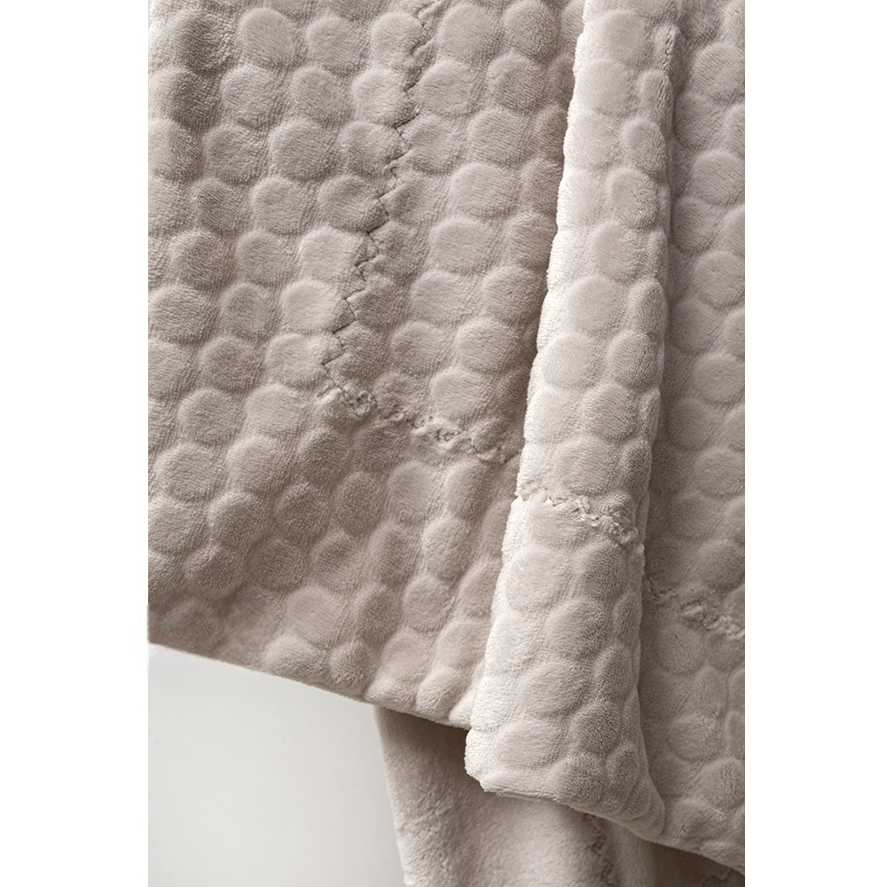 Embossed Velboa Baby Blanket Grey - B047.95024.06