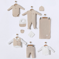 King Themed Cotton 10-Piece Newborn Welcome Set Baby Boy Beige (0-3 Months) - BB204.4264.12
