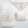 Sleepy Bear & 3D Balloon Applique 3-Piece Baby Nursery Set Ecru - GB024.1499