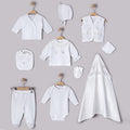 Butterfly & Lace Themed Cotton 10-Piece Newborn Welcome Set Baby Girl Ecru (0-3 Months) - GB024.6664