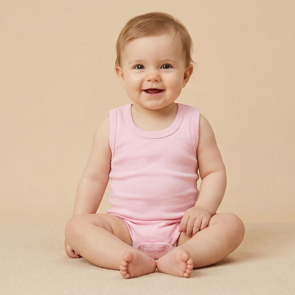 Strap Kids Bodysuit Pink (1-3 Years) - S001.0005